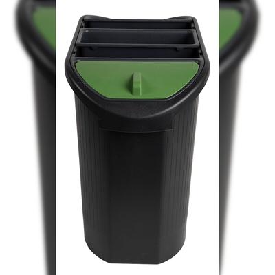 Exacompta 42614D 1x TOP LINE Öko-Papierkorb - Schwarz/grau