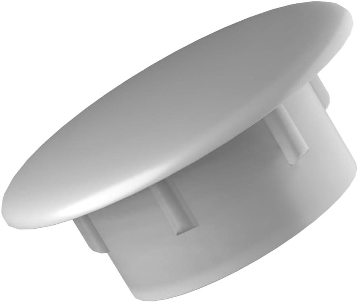 Wit Kunststof Gatpluggen - Blindkap Afdekdoppen - Push-in Type - 12 mm