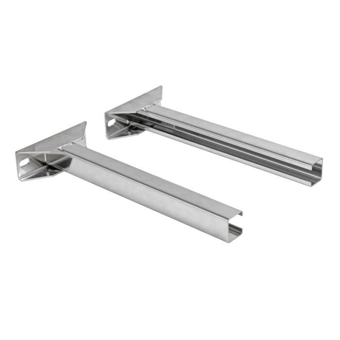Bertrams Dw Wandhalter 22WH1000 Wandabstand 500-1000 mm, verstellbar ohne Wandbefestigung, bis DN 300