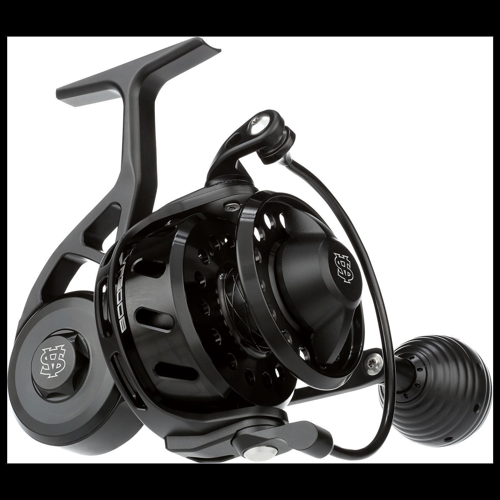 VAN STAAL VR Series Bailed Spinning, 50, Beidhändig, Spinning Angelrolle, Frontbremse, Black, 1531201