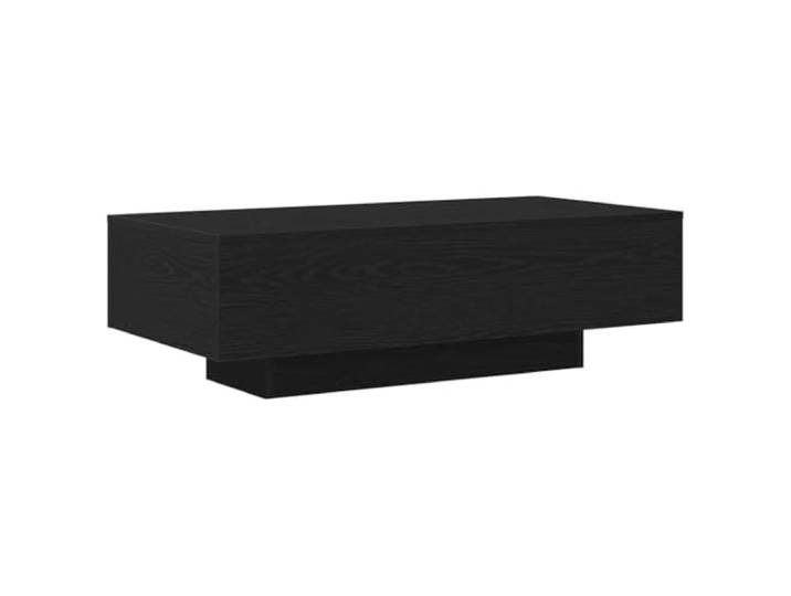 Favemtsl Couchtisch Schwarz Eichen-Optik Flach 100 x 49,5 x 31 cm Flacher Wohnzimmertisch in eleganter Holz-Optik bietet eine großzügige Ablagefläche für Snacks, Deko und Getränke.