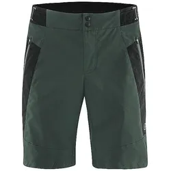 Löffler, Herren, Velohosen, Bike Shorts Voyage-E CSL (48, S), Blau, Grün