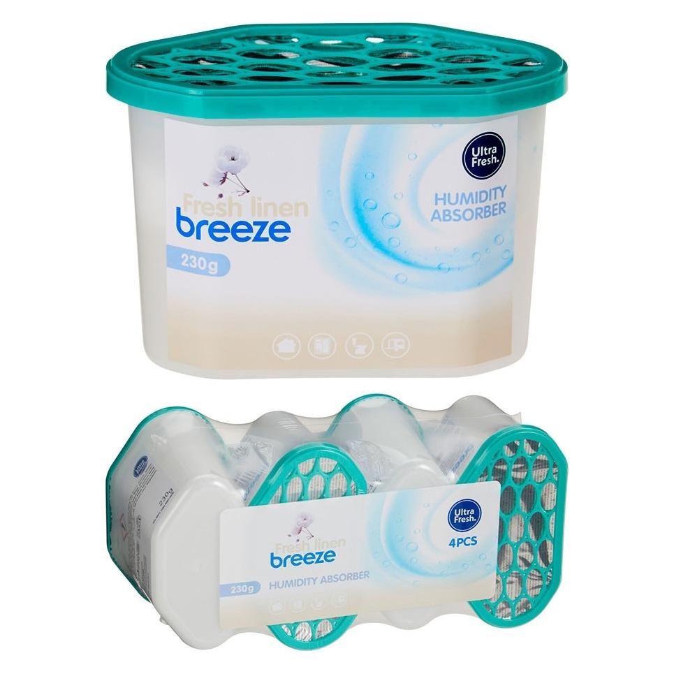 Ultraclean Luftentfeuchter mit Frischer-Wäsche-Duft (Duft nach sauberer Wäsche) 230 g x 4 Stück (78815116)