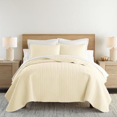 Becky Cameron Quilted Herringbone Coverlet Set