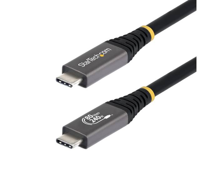 Startech.com Cable Usb4 1\,5m - Cable Usb-c Certificado Usb-if - 80gbps - Cable Usb Tipo C - Pd De 240w - 8k120/4k240 - Dp 2.1 -