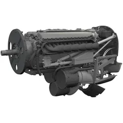 Eduard P-40K engine PRINT for