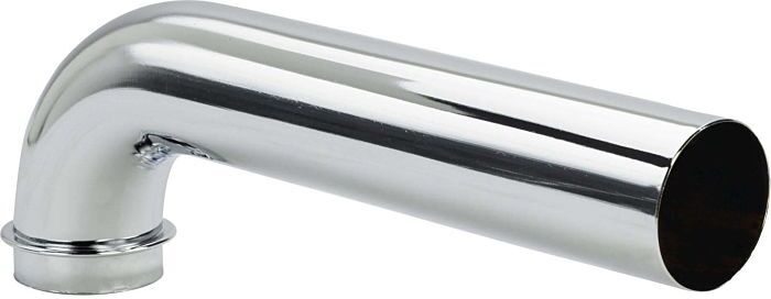 Viega Abgangsbogen 105860 DN 32x250mm, 90Grad, Messing verchromt, mit Bördelrand