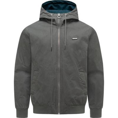 Outdoorjacke RAGWEAR "Stewie Vintage", Herren, Gr. M (50), grau (stein), Obermaterial: 100% Baumwolle. Futter: 100% Polyester, gerade hüftbedeckend, hoch geschlossener Ausschnitt, Ärmel ohne Ärmelschlitz Rippstrickbündchen, Jacken Outdoorjacke,...