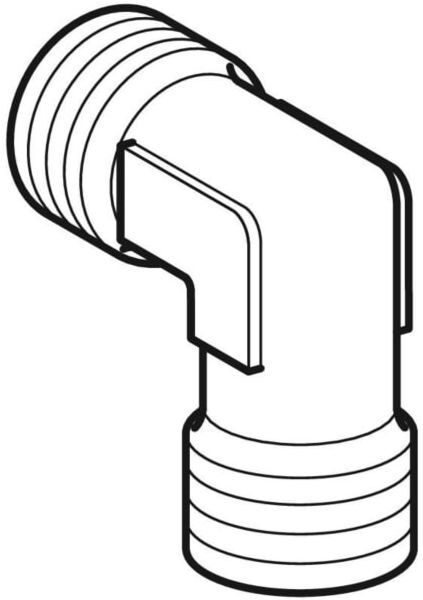 Geberit Anschlusswinkel R1/2 - G1/2 243543001 für UP-Urinalsteuerung, R 1/2 - G 1/2