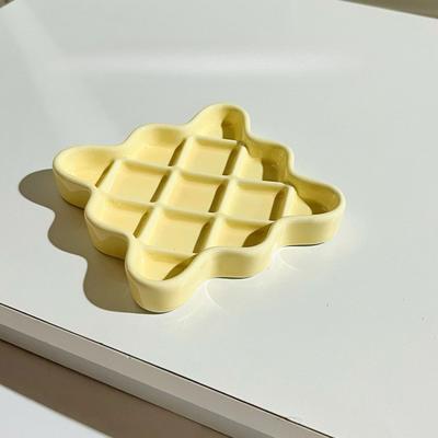 Uplift Picks Ceramic Slow Feeder Pet Bowl For Healthy Puppy Meals yellow