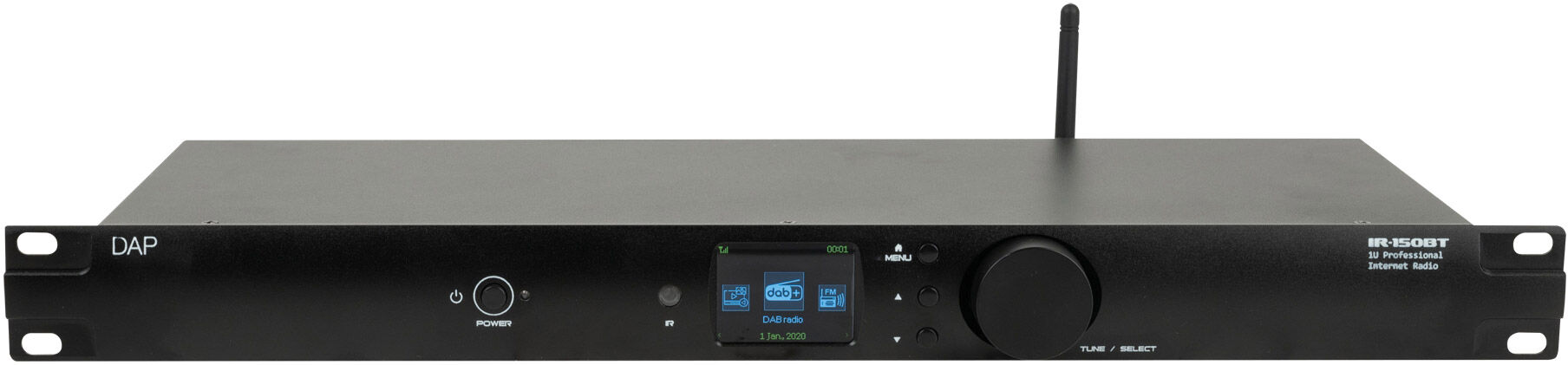 DAP Audio Ir-150bt Media Player 1u Internetradio Mit Wlan, Dab+ Und Kabelloser Audioübertragung
