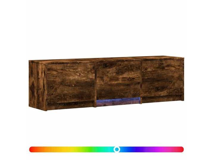Meuble TV avec LED 140 x 34 x 40 cm Chêne Fumé poids:27.39 kg 13928
