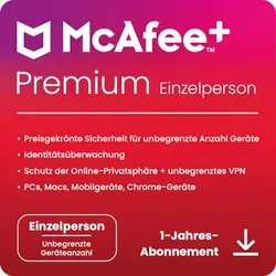 McAfee Plus Premium - Individual | Download & Produktschlüssel