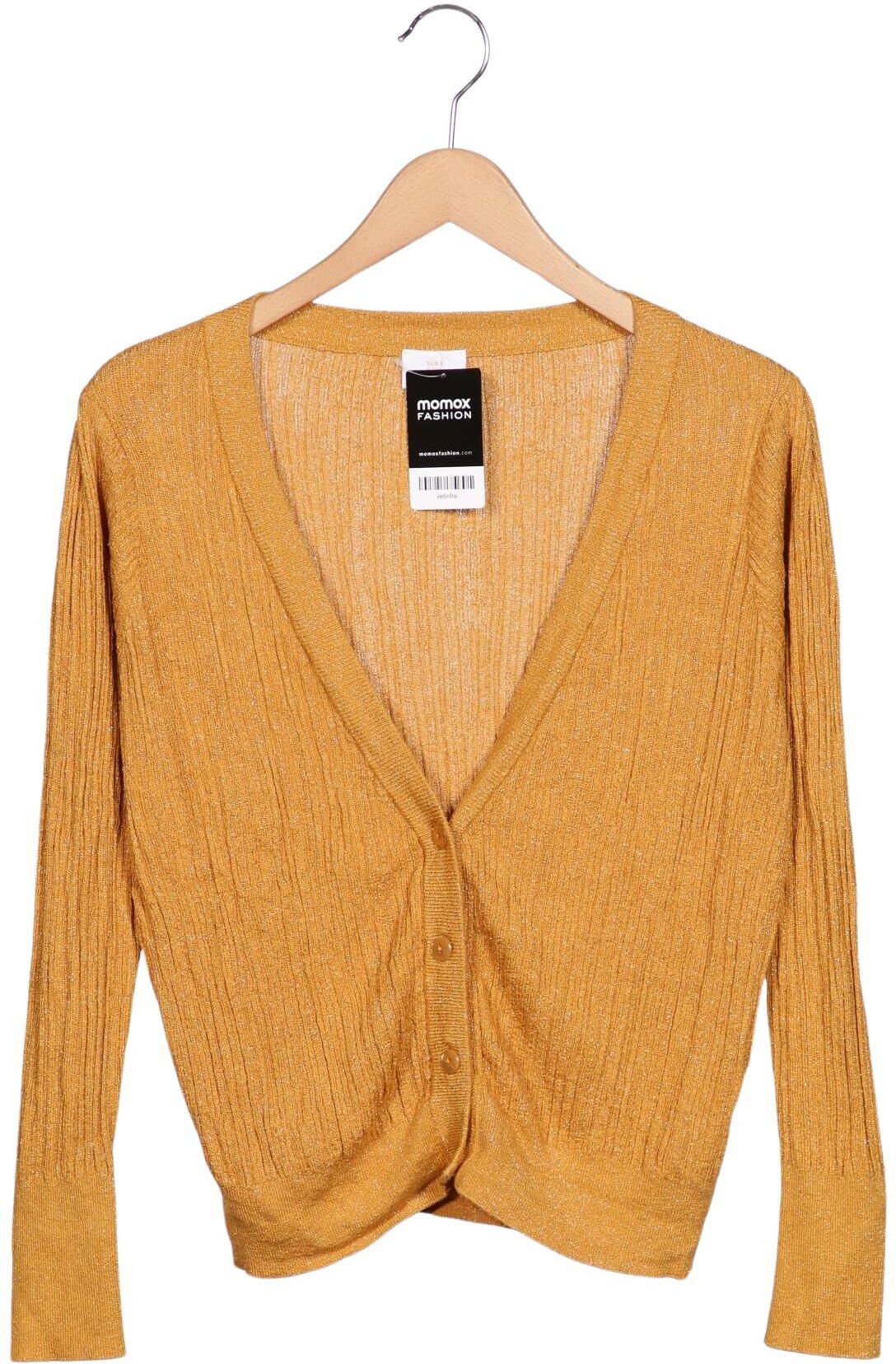 Kauf dich glucklich Damen Strickjacke, Gelb, Gr. XS, Viskose / Synthetik - Second Hand
