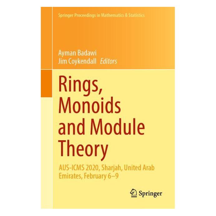 Springer Rings, Monoids and Module Theory (Englisch, Hardcover, Ayman Badawi, Jim Coykendall) (61645234)