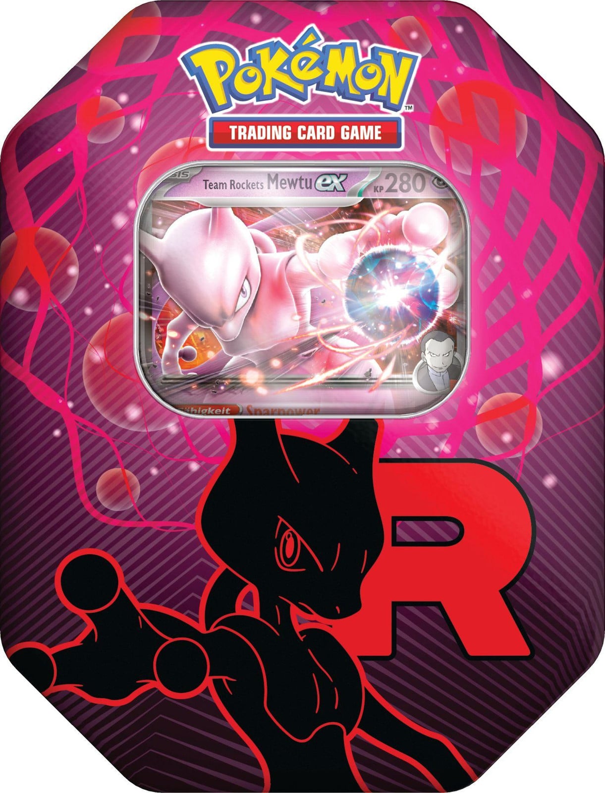 Pokemon Team Rocket Mewtu ex Tin Box 2025 Nintendo