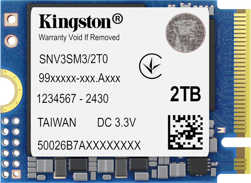 Kingston SSD NV3 2TB Gen4 M.2 NVMe 2230 (6000/5000MB/s)