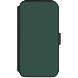Nivocase Klapphülle für Apple iPhone 11 Handyhülle aus Kunst Leder NIVOflip schwarz Farbe Tannenbaum grün (Apple iPhone 11), Smartphone Hülle, Grün, Schwarz