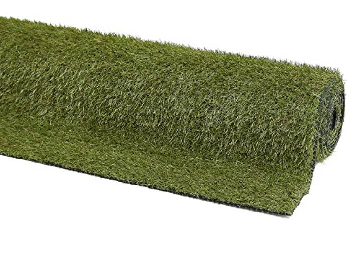 andiamo Gazon artificiel Chill - Résistant aux intempéries - Particulièrement résistant à la déchirure et facile d'entretien - Hauteur des poils : 18 mm - 133 x 300 cm - Vert