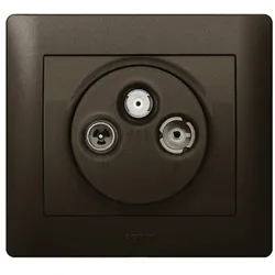 Legrand 771489 Abdeckung Antennen- Steckdose 3-Loch Galea titanium