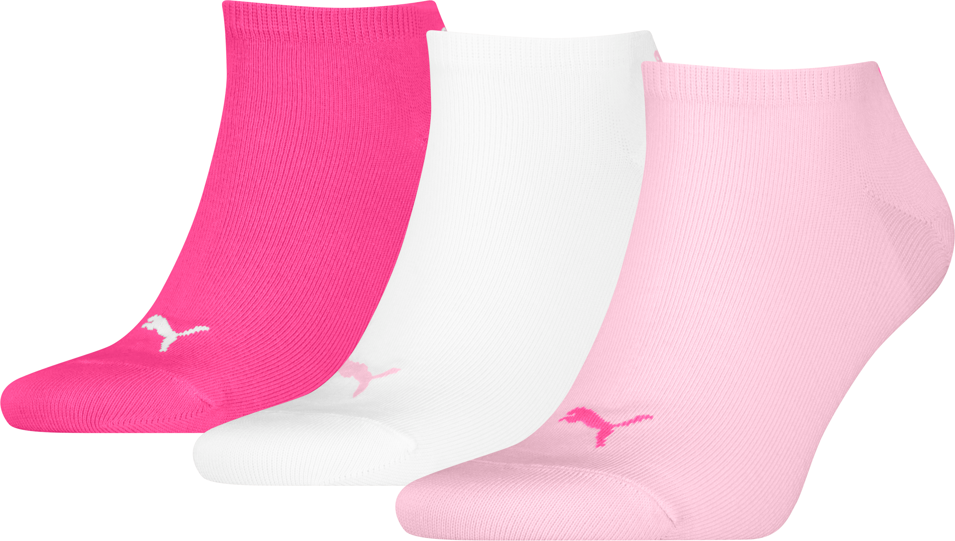 Sneakersocken PUMA "PUMA UNISEX SNEAKER PLAIN 3P", Herren, Gr. 35-38, Sockengrösse, rosa (pink lady), Baumwollmischung, Socken Sneakersocken, mit kleinem Logo pink lady 35-38, Sockengrösse