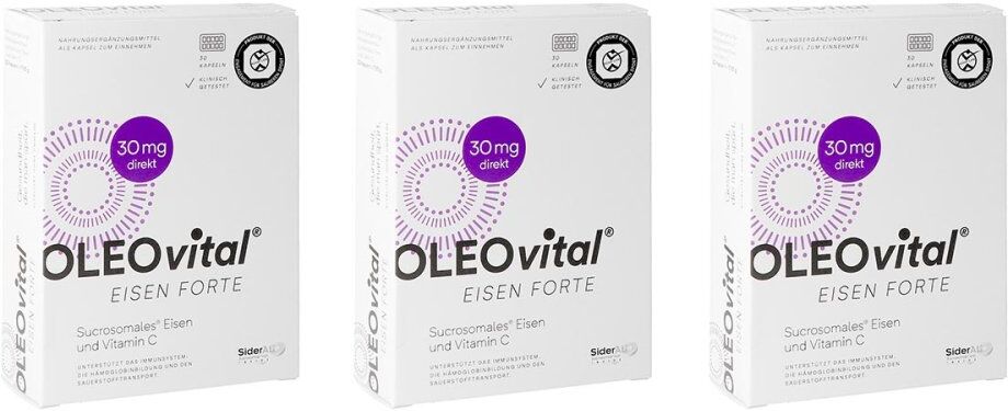 OLEOVital Eisen Forte 30MG Kapseln 3x30stk