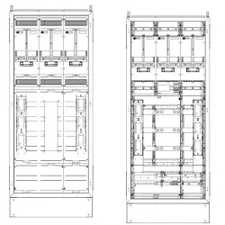 ABN WMS312X0686N Wandlermessschrank 500A Netze BW 250A-500A Bestückt und Verdrahtet 5-polig