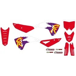 Blackbird, Motorrad Zubehör, Aufkleber-Set für Honda CRF 250R '25 CRF 450R '25 Retro