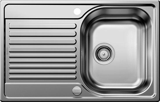 Spüle Edelstahl Kompakt Einbau Gebürstet Silber