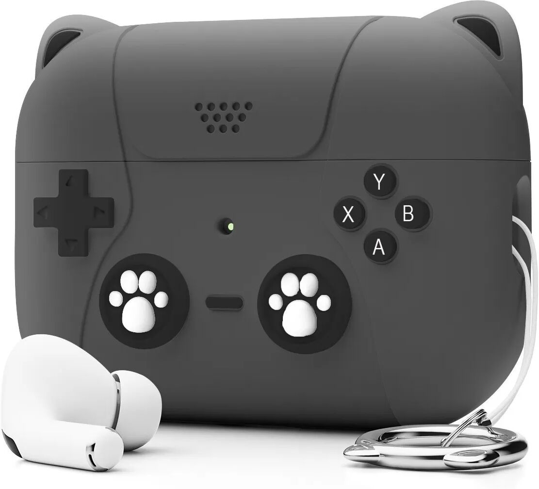 INF Silikon Schutzhülle Kompatibel mit Apple AirPods Pro 3 - Kratzfest, Stoßfest, Gaming Design Grau