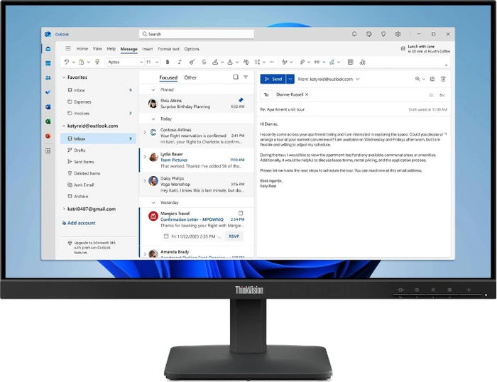 23,8" Lenovo ThinkVision S24-4e