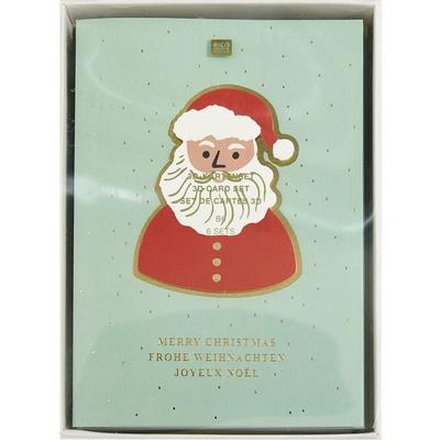 3D-Kartenset B6, Weihnachtsmann MIX