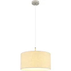 LED Hängeleuchte Pendelleuchte Esszimmerlampe sand 1 flammig Metall D 40 cm