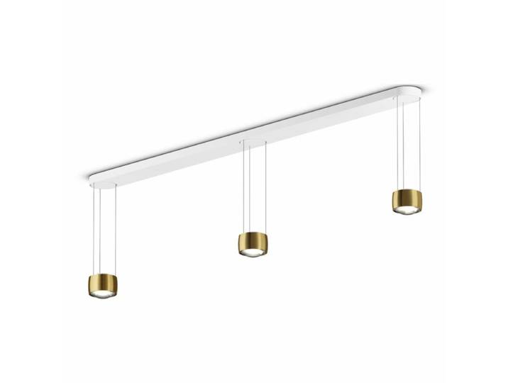 Occhio Pendelleuchte Sento sospeso tre up, modernes Design, für Esstische - Bronze - Sento D - 3000 - fix - ohne Occhio Air 3-flammig, High-Color-LED, Gestensteuerung, stufenlos dimmbar, Up-/Downlight Design, Minimalistisch, Modern Gestensteuerung, integrierter Dimmer, mit App steuerbar, Occhio Air, Occhio Up/Down Fading