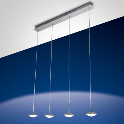 Fabas Luce 4er-LED-Pendelleuchte HALE Alu 3255-49-212 8019282067290