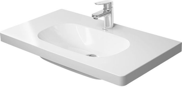 Duravit D-Code Möbelwaschtisch 03528500702 ohne Überlauf, weiss, 85 x 48 cm