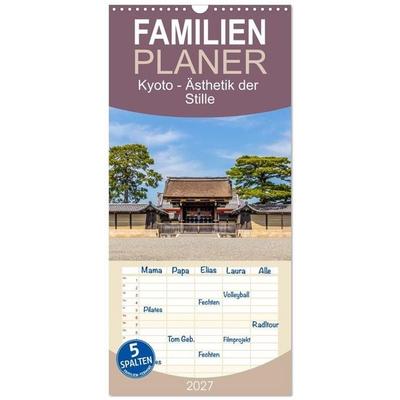 Familienplaner 2027 - Kyoto - Ästhetik der Stille mit 5 Spalten (Wandkalender, 21 x 45 cm) CALVENDO
