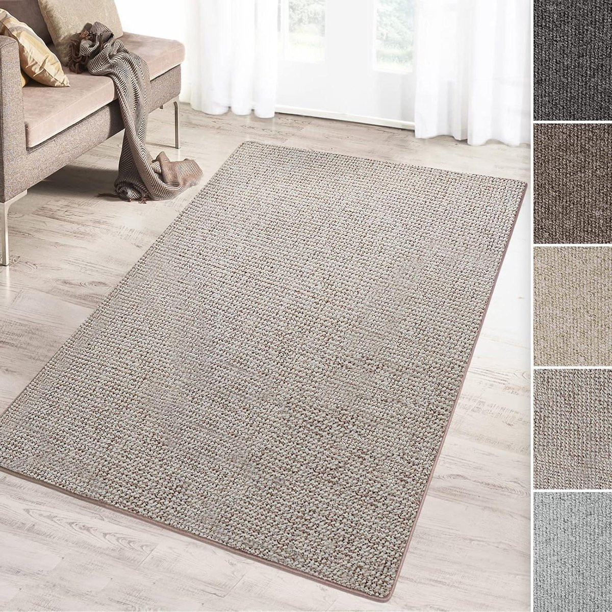 Tapijtloper Carlton Gangloper Keukentapijt Grijs-beige B/D: 80 x 400 cm