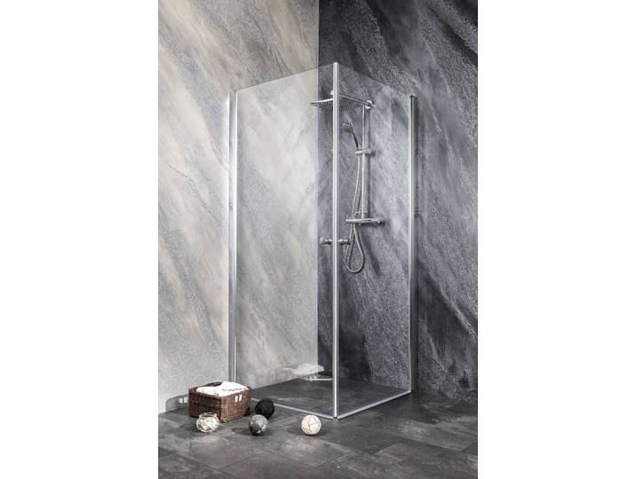 Dusch-Schwingtür SANOTECHNIK Sanoflex Brava , grau (chromfarben), H:195cm, Duschtüren, Dusch-Schwingtür