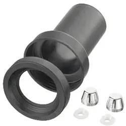 HAAS WC-Ablaufset DN 110/110, mit verchromten Deckkappen