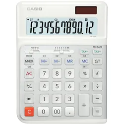 CASIO Tischrechner DE-12E-WE weiß