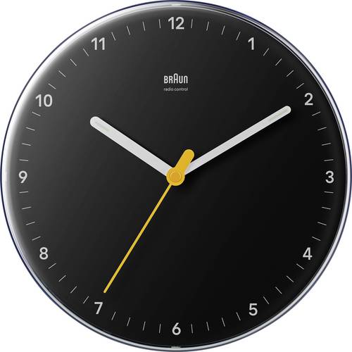 Braun 67684 Funk Wanduhr 230 mm Schwarz