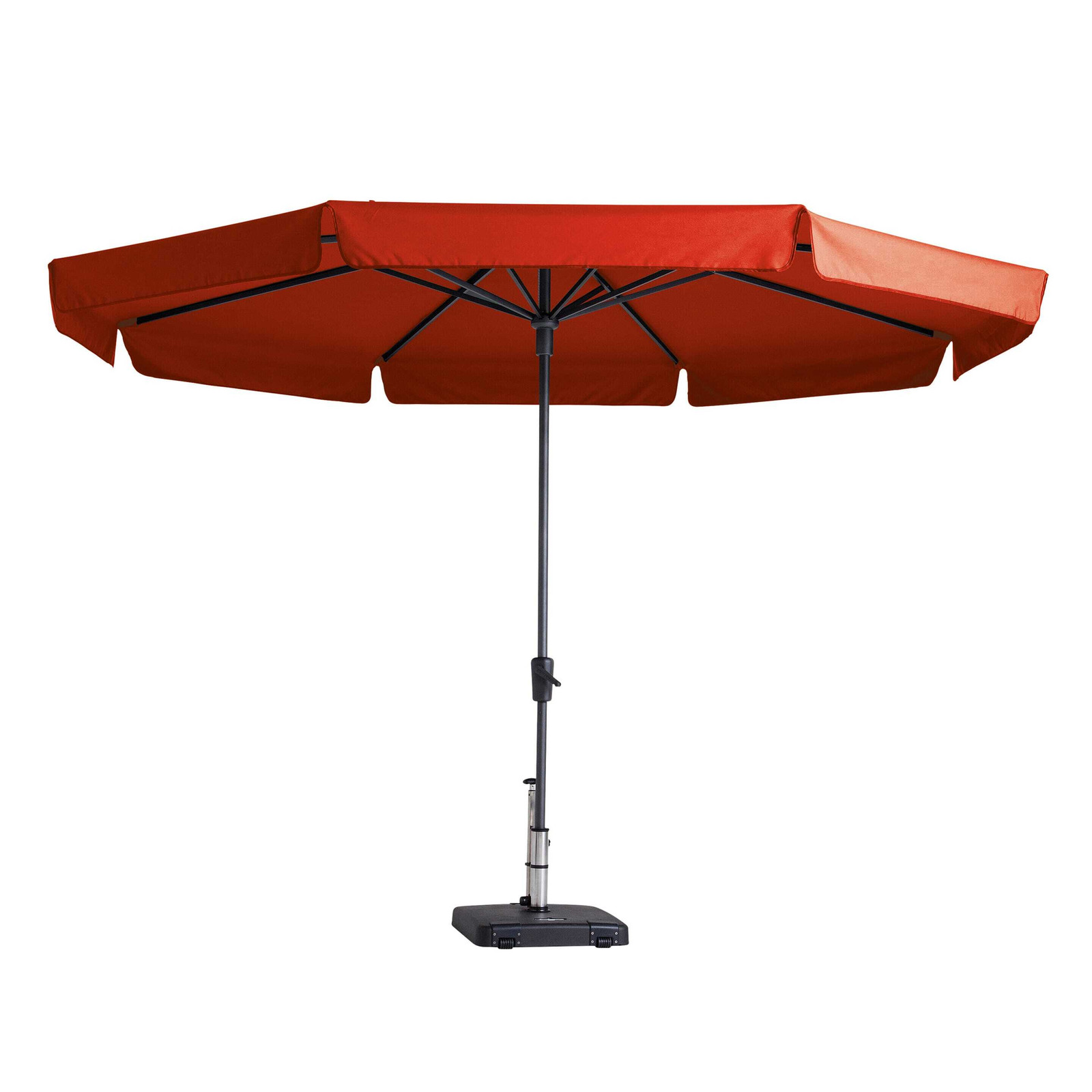 Madison Stokparasol Syros diameter 350 cm brick red zonwering