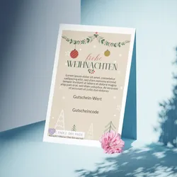 Geschenkgutschein Weihnachten
