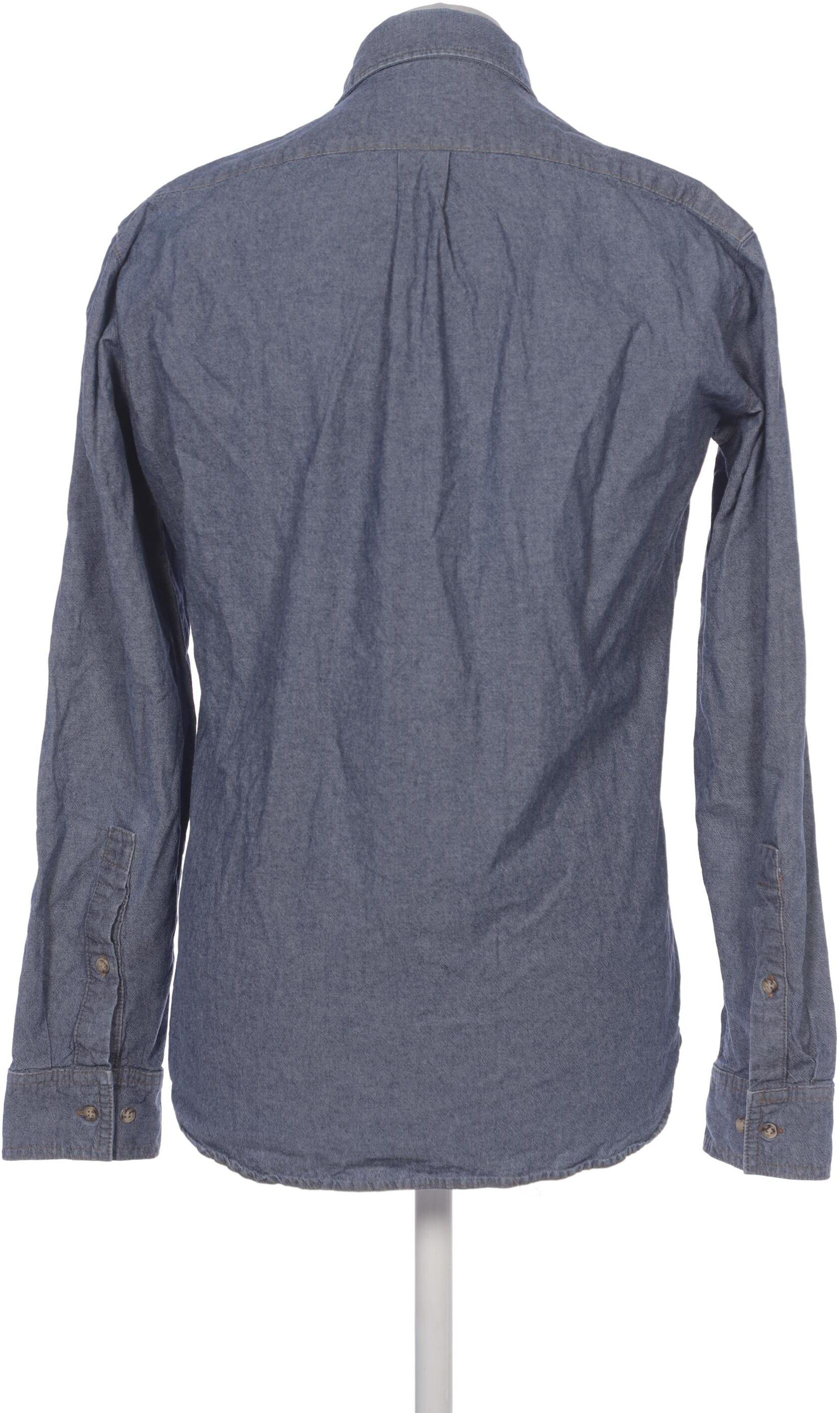 American Apparel Herren Hemd, Blau, Gr. S, Baumwolle - Second Hand