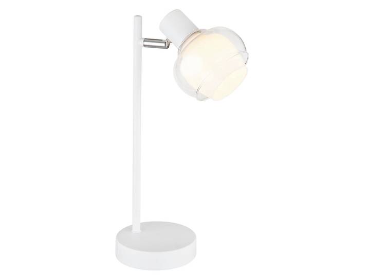 Globo Tischleuchte, Klar, Opal, Glas, Kunststoff, 12x35x14.5 cm, CE, Wippschalter, Lampen & Leuchten, Innenbeleuchtung, Tischlampen, Tischlampen