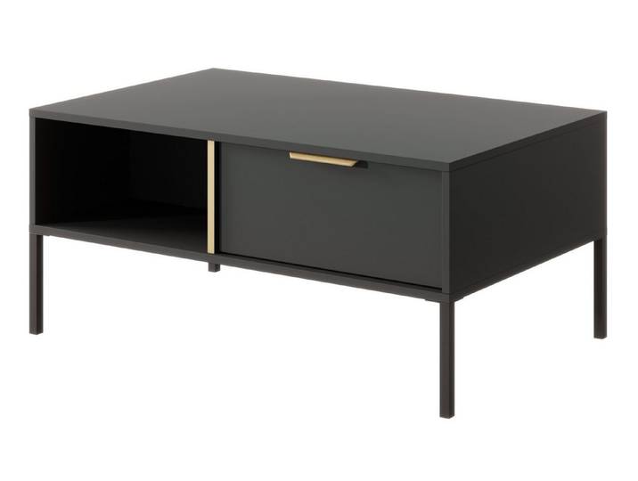 Feldmann-Wohnen Couchtisch Lars (Lars, 1-St., Couchtisch), 96,9x60x44,4cm anthrazit / gold