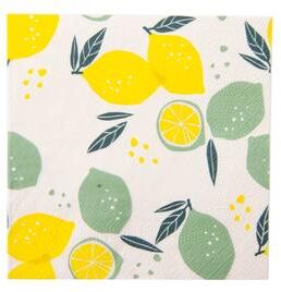 IH Casa Decor 20 Pack Luncheon 3 Ply Napkin Lemon & Lime - Set of 6