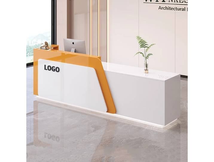 Bureau de réception personnalisé créatif Premium exquis beauté bureaux de réception à la mode luxe Bancone réception mobilier de bureau
