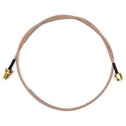 Mueller Electric BU-4150031024 Koaxialkabel SMA-Buchse SMA-Stecker 0.6 m Transparent 1 St.